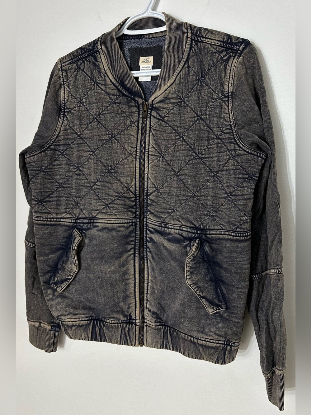 O'Neill Quilted Bomber Jacket, Fleece Lined